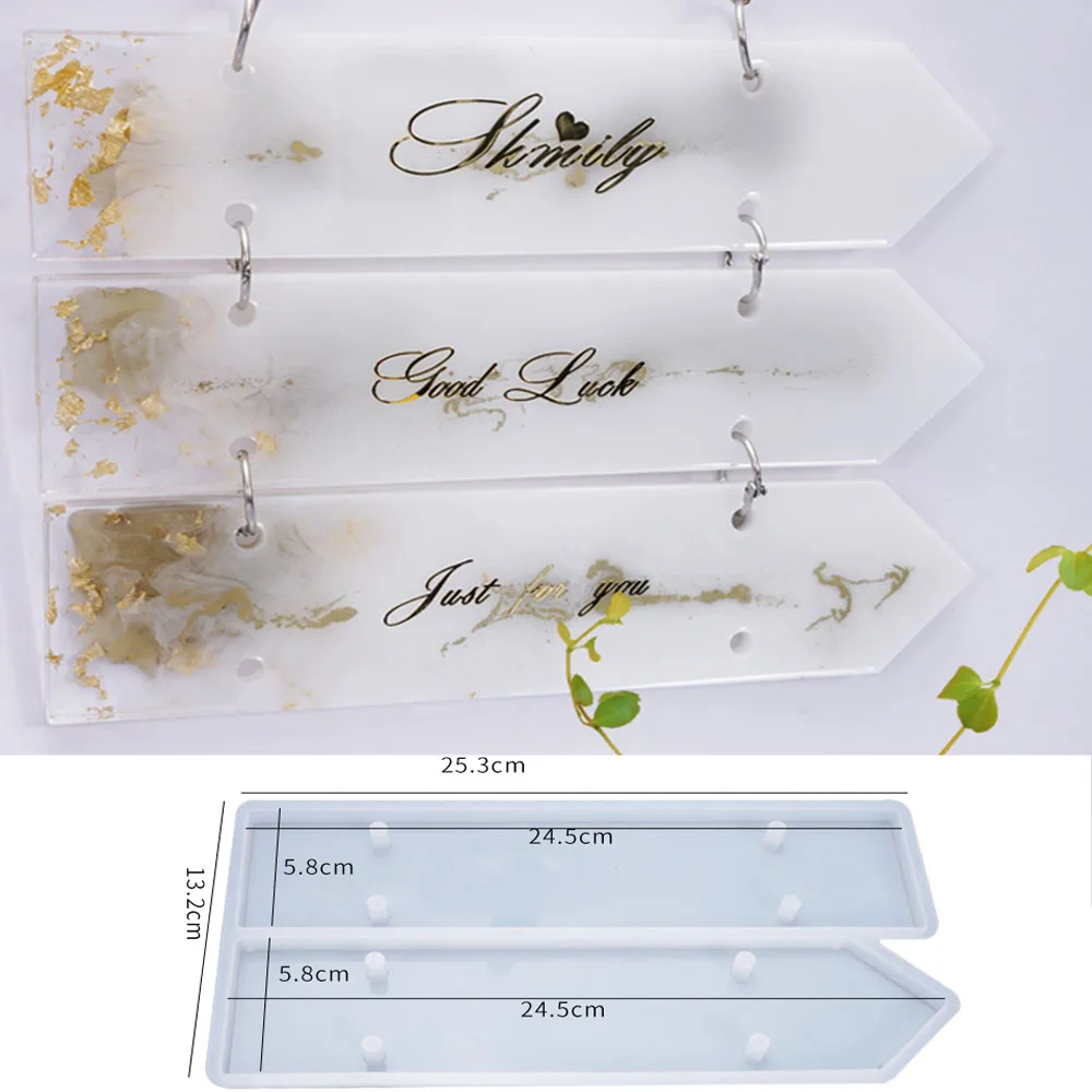 Door sign name resin mold rectangle doorplate DIY - Image 1