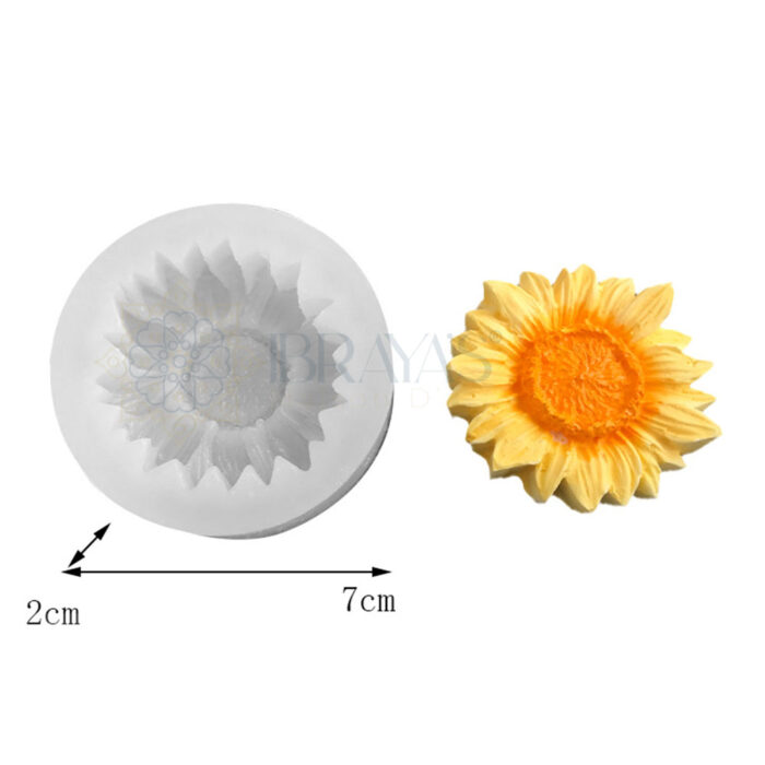 Daisy chamomile silicone mold