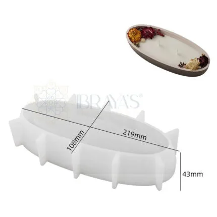 boat candle silicone jesmoresine