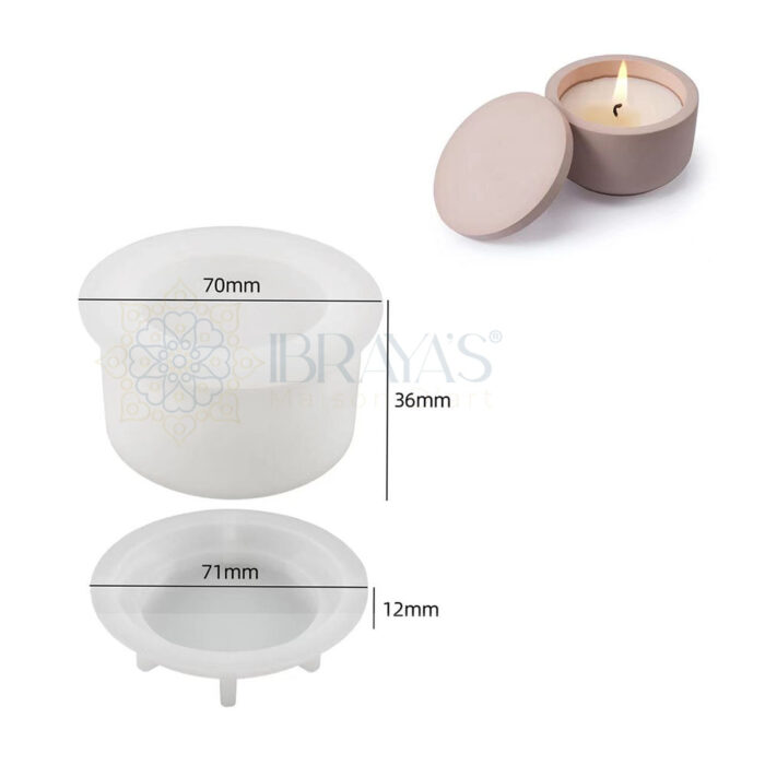 candle concrete jesmoresin mold