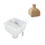 Gypsum cement vase mold