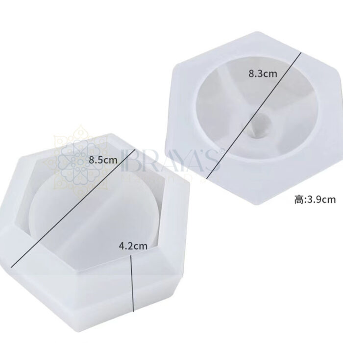 hexagon mold jar jesmo-resin