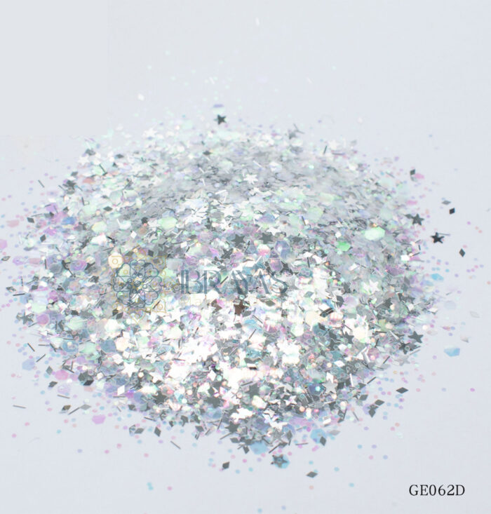 Glitter color resin