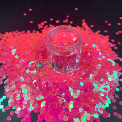 glitter pink resin