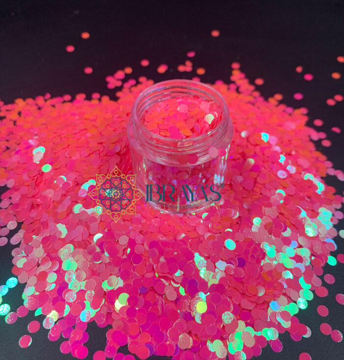 glitter pink resin