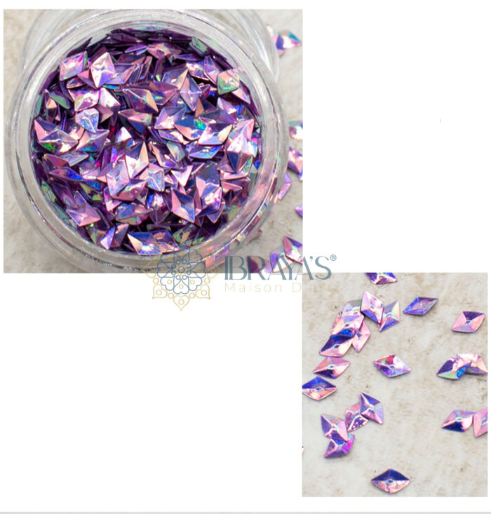 glitter color resin