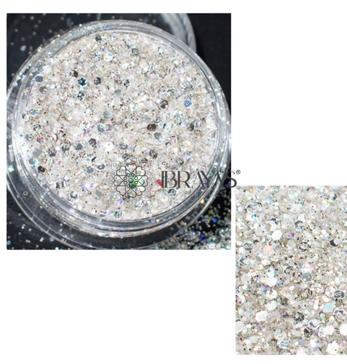 GLITTER SILVER RESIN