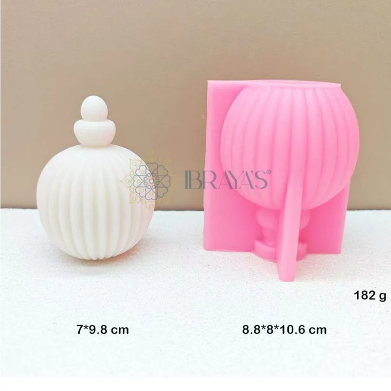 striped vase