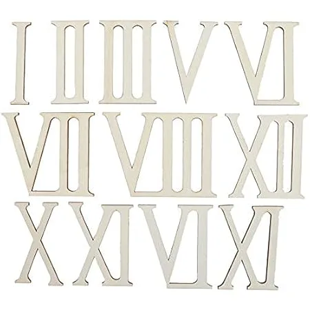 Roman number silver