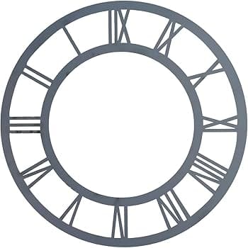 Clock frame roman silver