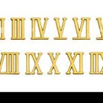 roman number gold