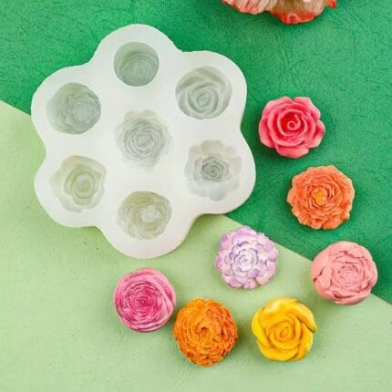 Mix Flower candle mold
