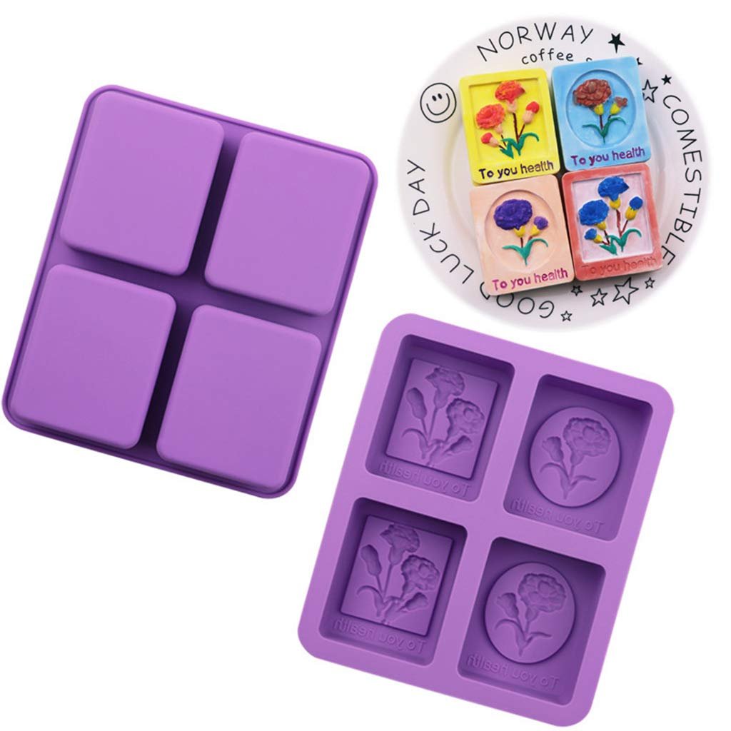 61qY2vXmITL 4 Cavity Carnation Flower Mold - Image 1